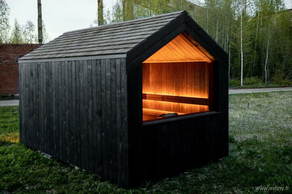 studio de jardin sauna