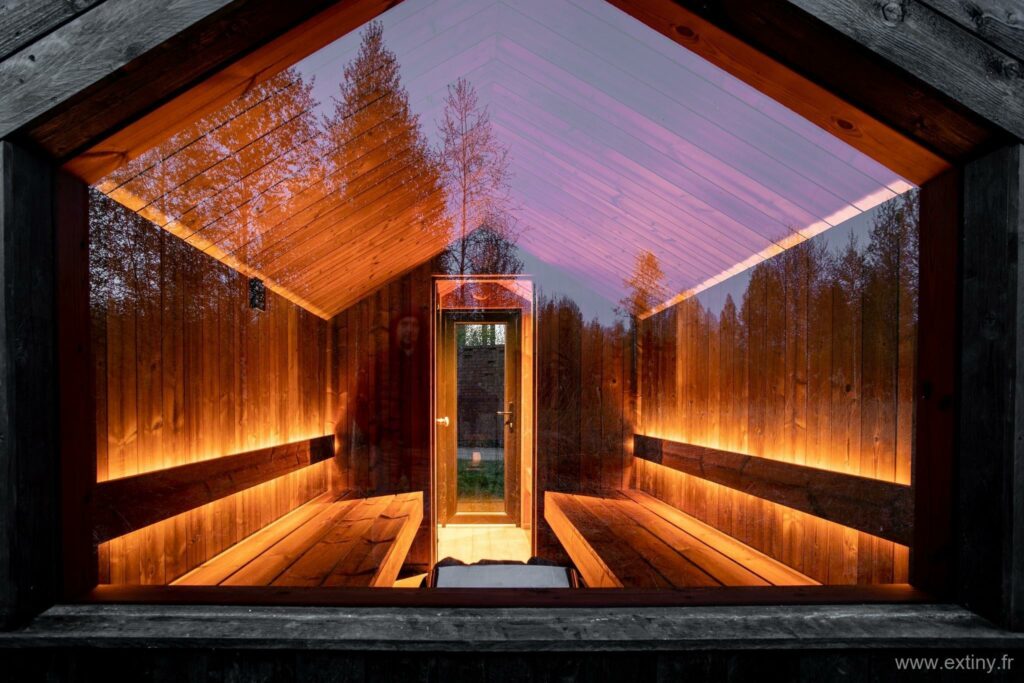 studio de jardin sauna